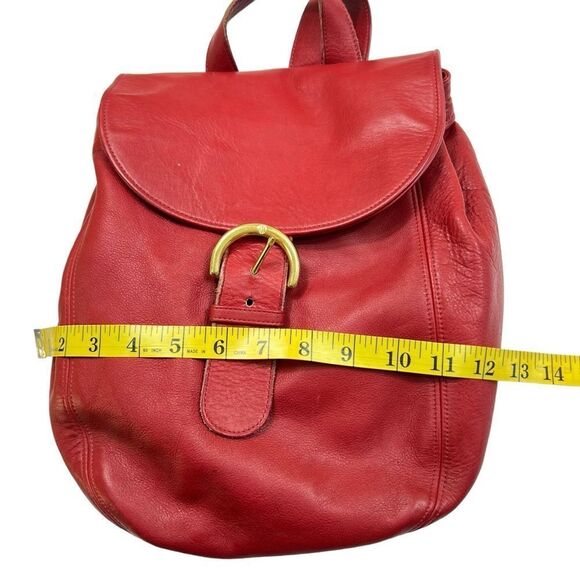 Vintage Coach Soho Back Sac 4134 Backpack Red Leather Buckle Bag - Picture 12 of 14